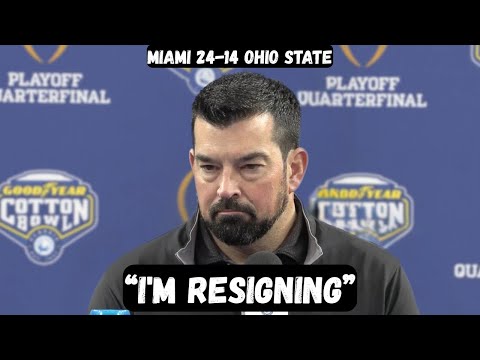 Ryan Day RESIGNS after Playoff Elimination - Post Game Interview - Miami vs Ohio State - Cotton Bowl