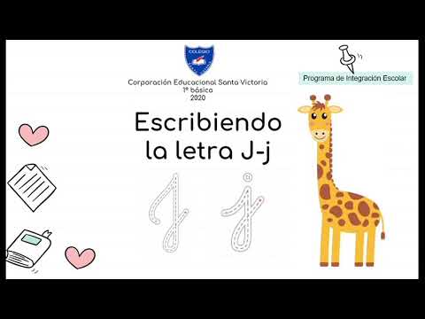 Caligrafía letra J cursiva