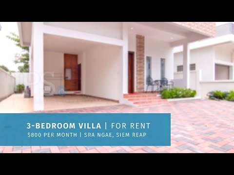 3 Bedroom Villa For Rent - Melbourne Residence, Sra Ngae, Siem Reap thumbnail