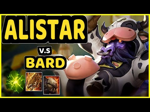 SIRNUKESALOT (ALISTAR) vs BARD - BOTTOM SUPPORT CHALLENGER GAMEPLAY - EUW