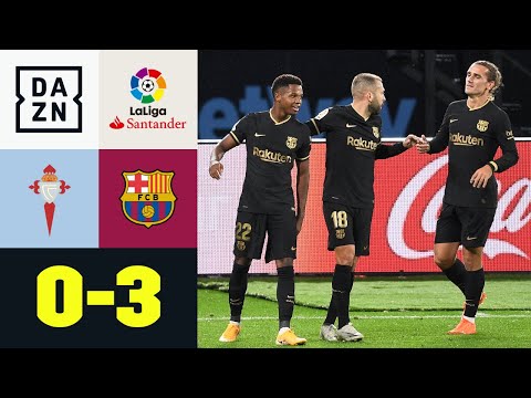 Ansu Fati zaubert! Barca gewinnt Regenschlacht trotz Unterzahl: Vigo - Barcelona 0:3 | LaLiga | DAZN