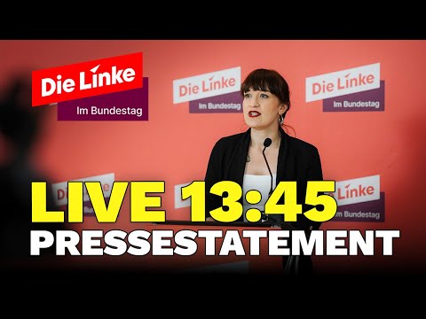 Pressekonferenz DIE LINKE im Bundestag | 04. November 13:45 Uhr | Mit Heidi Reichinnek und Caren Lay