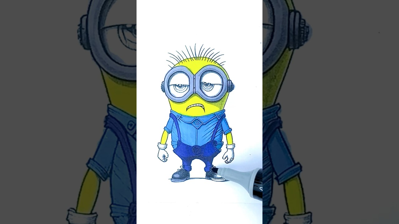 Minion Coloring Pages A Colorful Adventure for Kids and Adults #minion #coloring #drawing