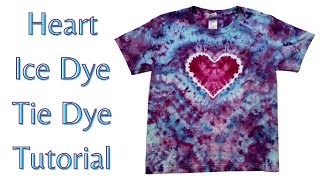 Tie-Dye Pattern: Heart Scrunch Ice Dye Tutorial