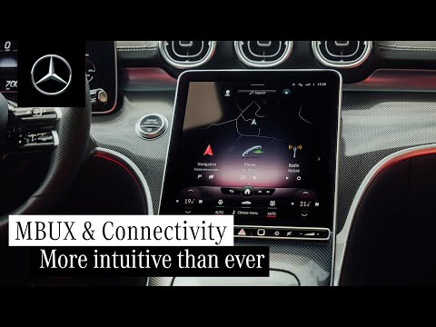 Part of a video titled MBUX & Connectivity in the New C-Class (2021) - YouTube