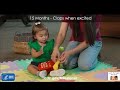 15 Months Claps When Excited