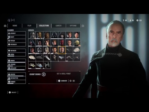 STAR WARS Battlefront 2 Gameplay - Unlock Count Dooku