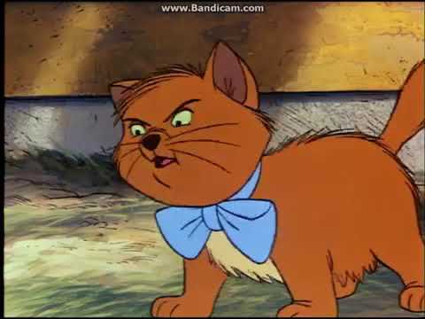 Aristocats Toulouse All Hissing and Spitting Reused Animation