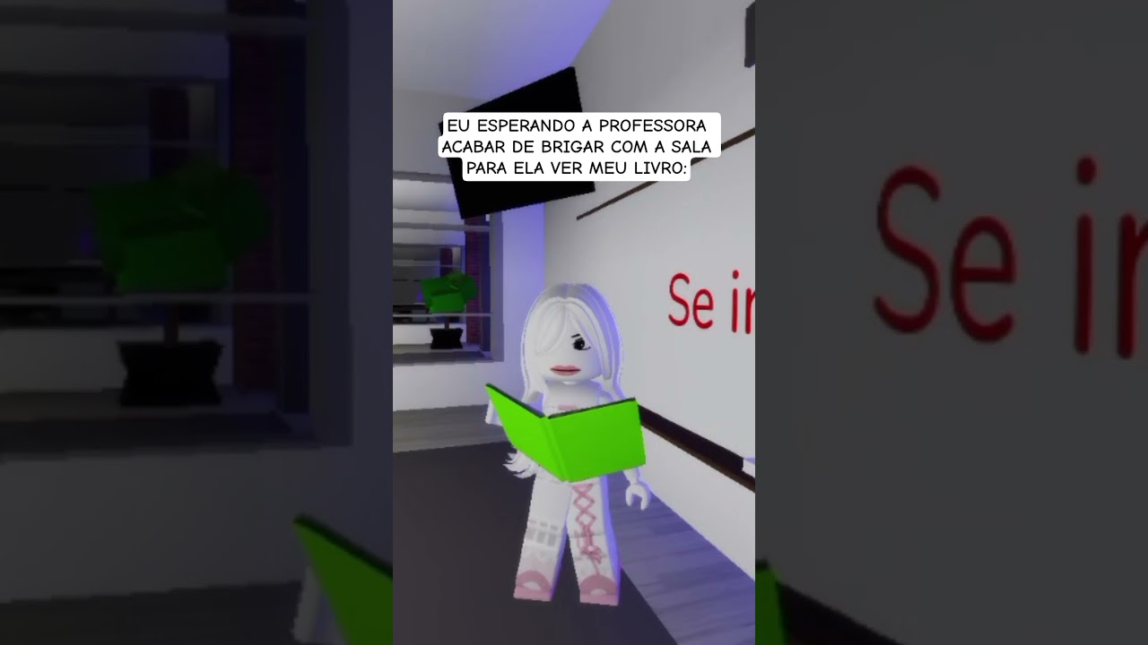 EU ESPERANDO A PROFESSORA PARA ELA VER MEU LIVRO 😂 #roblox #meme