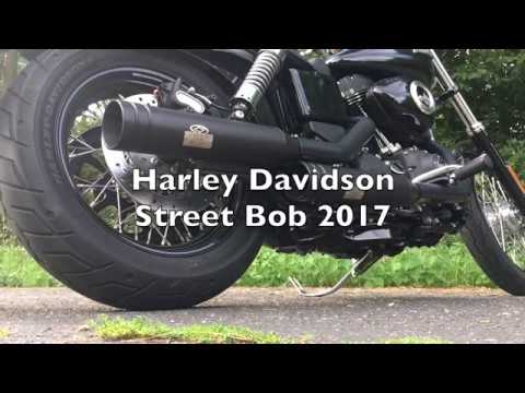 Harley Davidson Street Bob 2017 mit Jekill und Hyde Klappenauspuffanlage Euro4