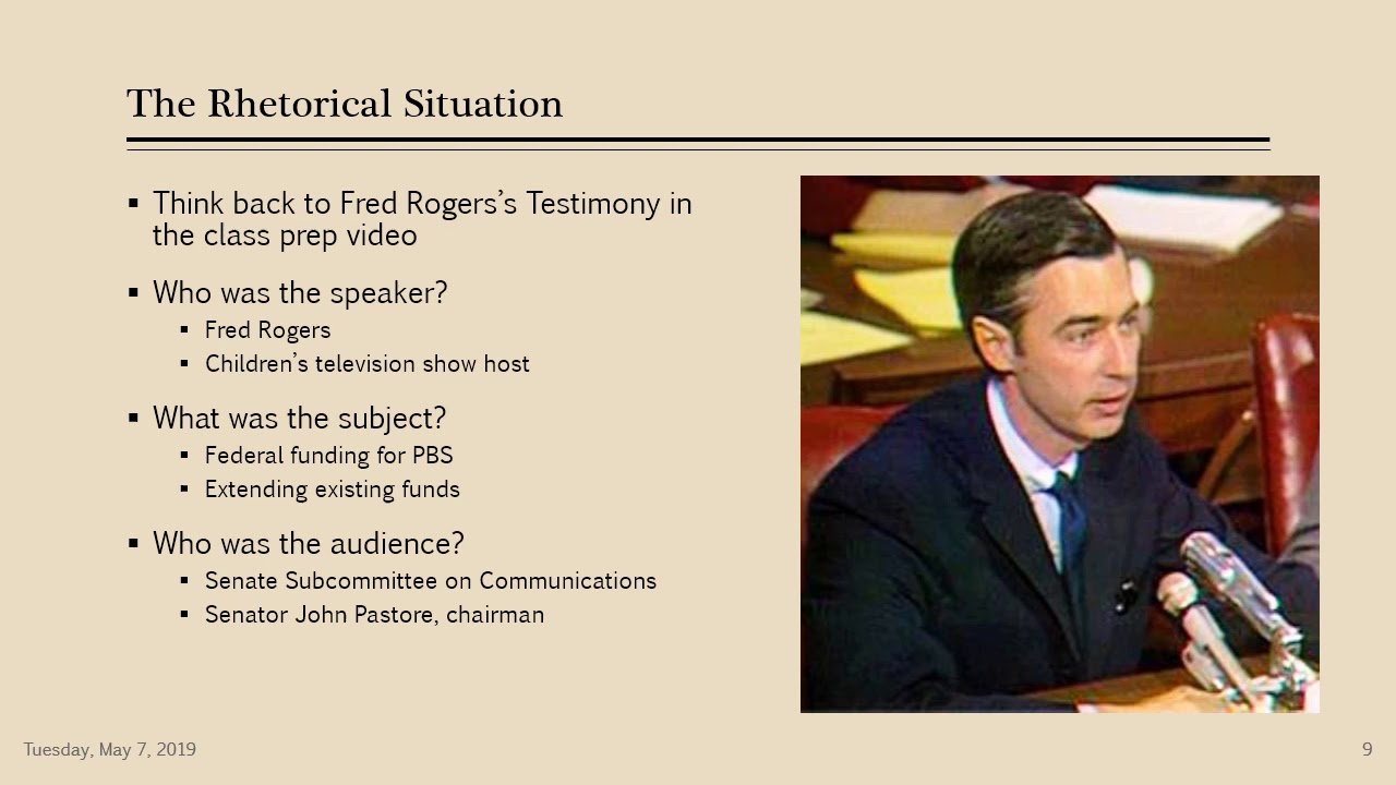 The Rhetorical Situation