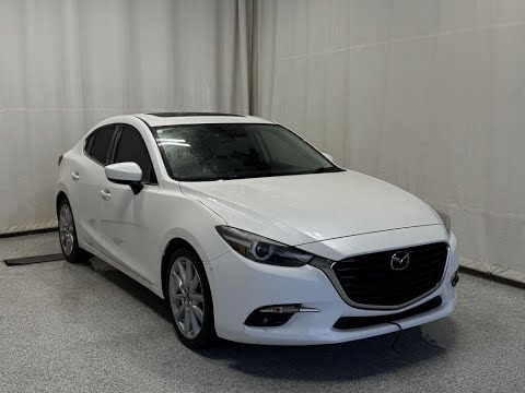 2017 Mazda3 4dr Sdn Auto GT in White for sale at Park Mazda in Sherwood Park, AB