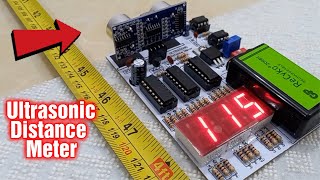 Download the video "Ultrasonic Distance Meter without Microcontroller / Electronic Distance Meter without arduino"