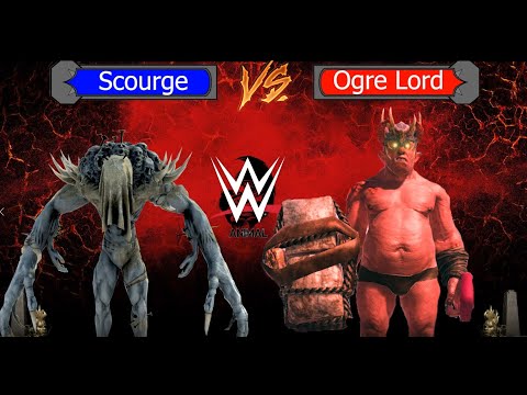Scourge Vs Ogre Lord |  Animal Revolt Battle Simulator | WWE Animal