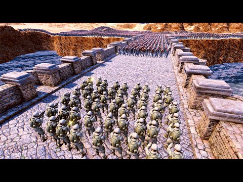 55 Modern Soldiers vs 25 000 Zombies uebs  UltimateEpicBattleSimulator