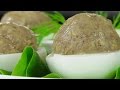 Яйца фаршированные куриной печенкой видео рецепт 