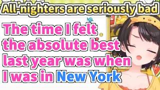 Subaru finally realized that pulling all-nighters really isn't good.【hololive/ENG Sub】