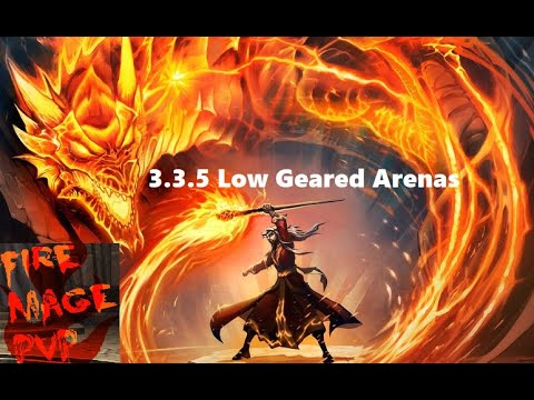 ★★ 3.3.5 FIRE MAGE PVP  -Low Geared BEAST WOTLK WARMANE  2v2 Arenas Destruction WarLock
