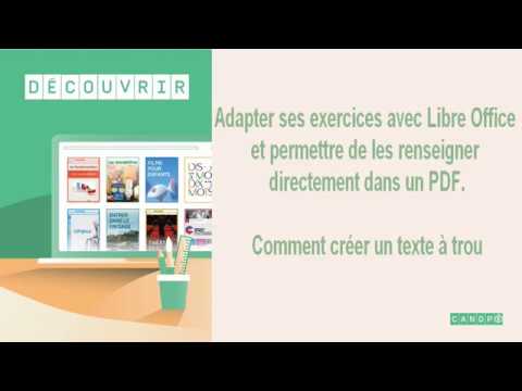 Créer un texte à trous avec Libre Office
