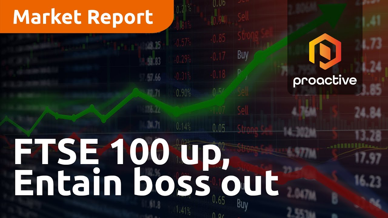 FTSE 100 up, Entain boss out - Market Report