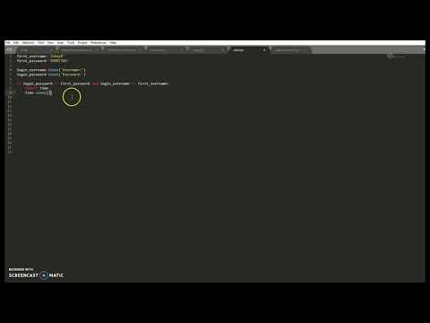 Username And Password Python Program