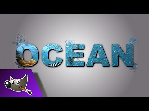 HOW TO PUT AN IMAGE INSIDE TEXT USING GIMP: making text stand out with this great effect tutorial
