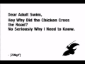 Adult Swim 2003 Road Crossing Chicken Question Bump