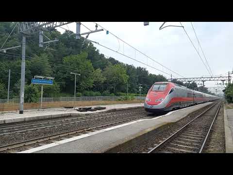ETR 500 Frecciarossa - Transito veloce stazione Sommacampagna (VR) 08.06.2021 dir. Verona