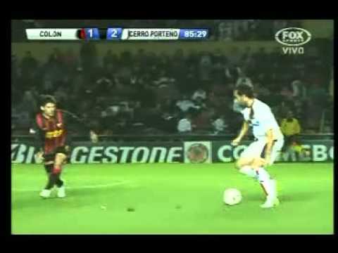 Golazo de Roberto Nanni (Cer) con precioso remate - Colon 1 - C. Porteño 2 - C Sud 2012