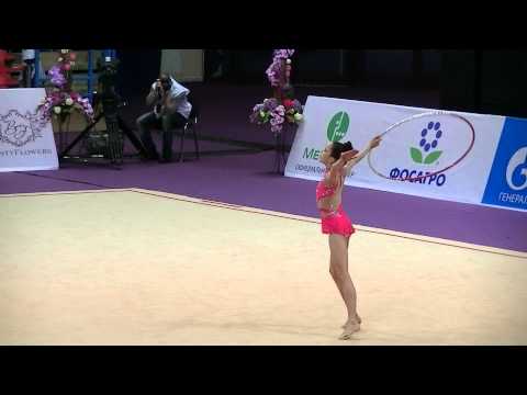 Nikolova Yoana (BUL) hoop Int Comp Junior Grand Prix Moscow 2015