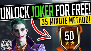 UNLOCK THE JOKER FOR FREE! - Fast 35 Minute Method | Suicide Squad Kill the Justice League