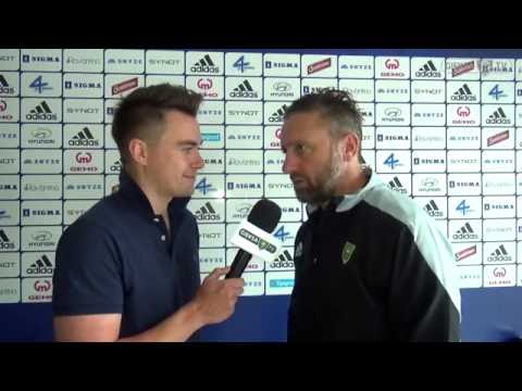 Trener Jerzy Brzęczek po sparingu Sigma Ołomuniec - GKS Katowice (16 07 2016)