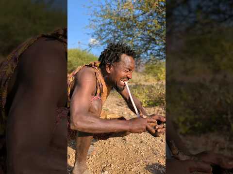 It's a lunch time, See how hadzabe catch and cooks their wild meat ‼️😋#viral #africa #hadzabetribe