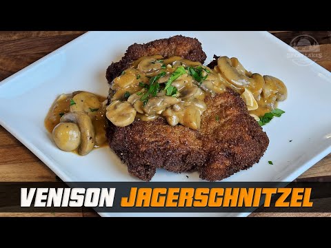 My Famous Venison Jägerschnitzel Recipe - Breaded Deer Backstrap with Hunter/Mushroom Sauce