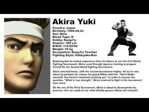 Virtua Fighter 3 - Akira Yuki (Profile)