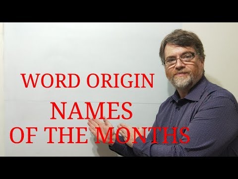 英語家教Nick P單詞起源(19)月名的起源。 (English Tutor Nick P Word Origins (19) Origins of Names of the Months)