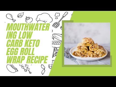 How To Make KETO EGG ROLL Wrappers in 3 MINS😱😋 Low-Carb keto breakfast Gluten-Free & Delicious!