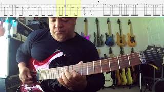 Testament - "Practice What You Preach" - (guitar solo) TABS ON-SCREEN!