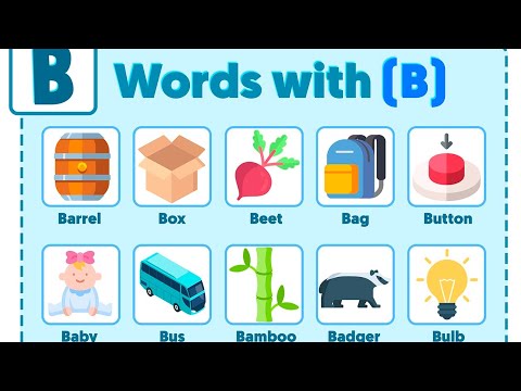 words start with latter b|how to learn b words|words start with b for toddlers #kidschannel #viral