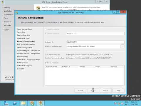 comment installer sql server 2014