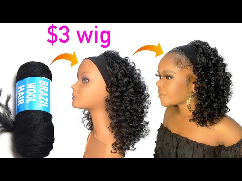 😳I'm So Shook!! $3 Curly Crochet Wig using Brazilian...