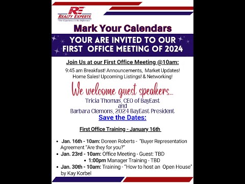 01/09/24 - RE Office Meeting  - Tricia Thomas & Barbara Clemons