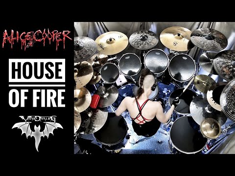 Alice Cooper - House of Fire - drum cover - (Vampdarling)