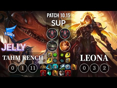 AF Jelly Tahm Kench vs Leona Sup - KR Patch 10.15