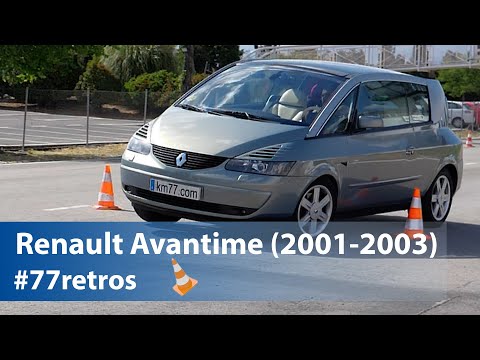 Renault Avantime (2001-2003) – Maniobra de esquiva (moose test) y eslalon | km77.com