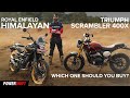 Royal Enfield Himalayan Vs Triumph Scrambler 400X Which One Should You Buy 4K PowerDrift