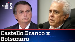 De casa, onde está há 11 meses, Castello Branco alfineta Bolsonaro