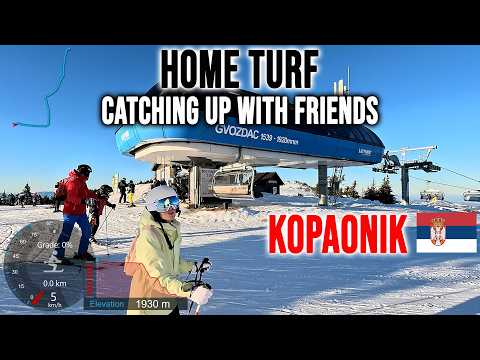 [4K] Skiing Kopaonik, Home Turf - Catching Up with Friends - Ledenice 19c, Serbia GoPro HERO13
