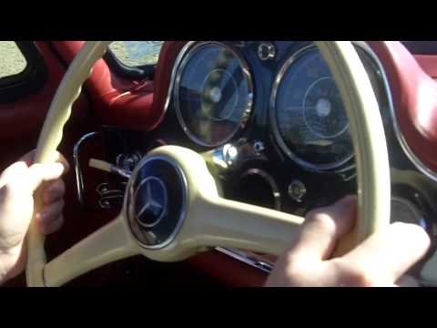 Mercedes 300SL Gullwing cold start and initial driving