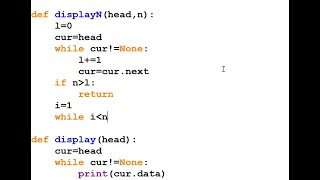 8.Print nth element of a single linked list